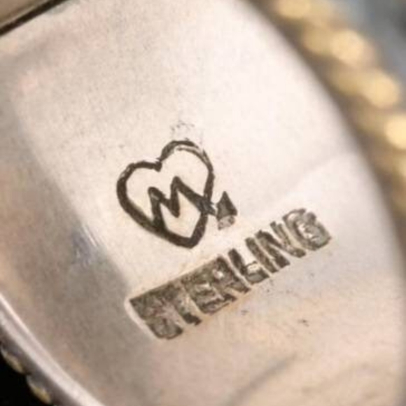 Mars and Valentine Estate Peridot Pearl Ring Margaret Thurman - Picture 3 of 3